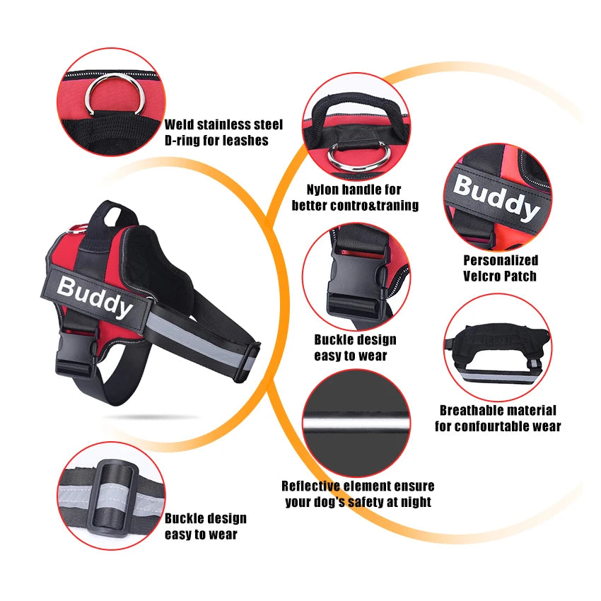 Dog Harness NO PULL Reflective
