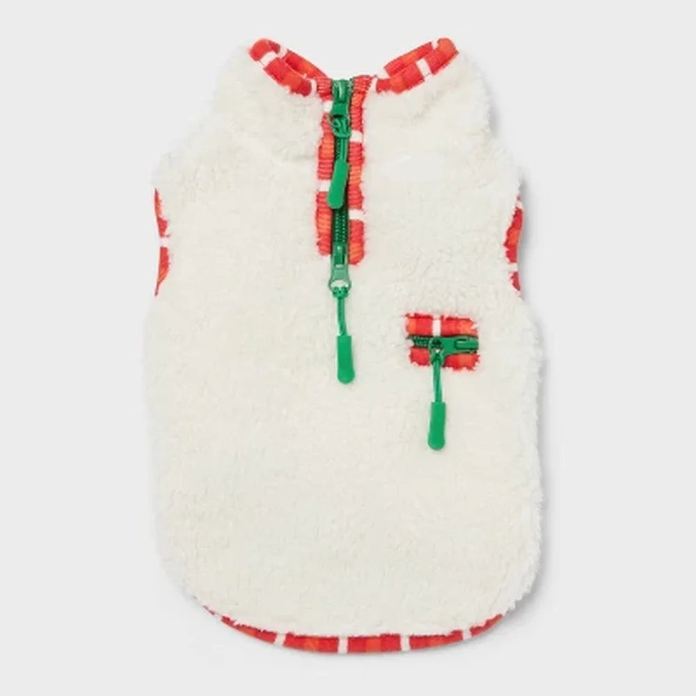 Soft Pet Faux Fleece Small Washable Zipper Vest