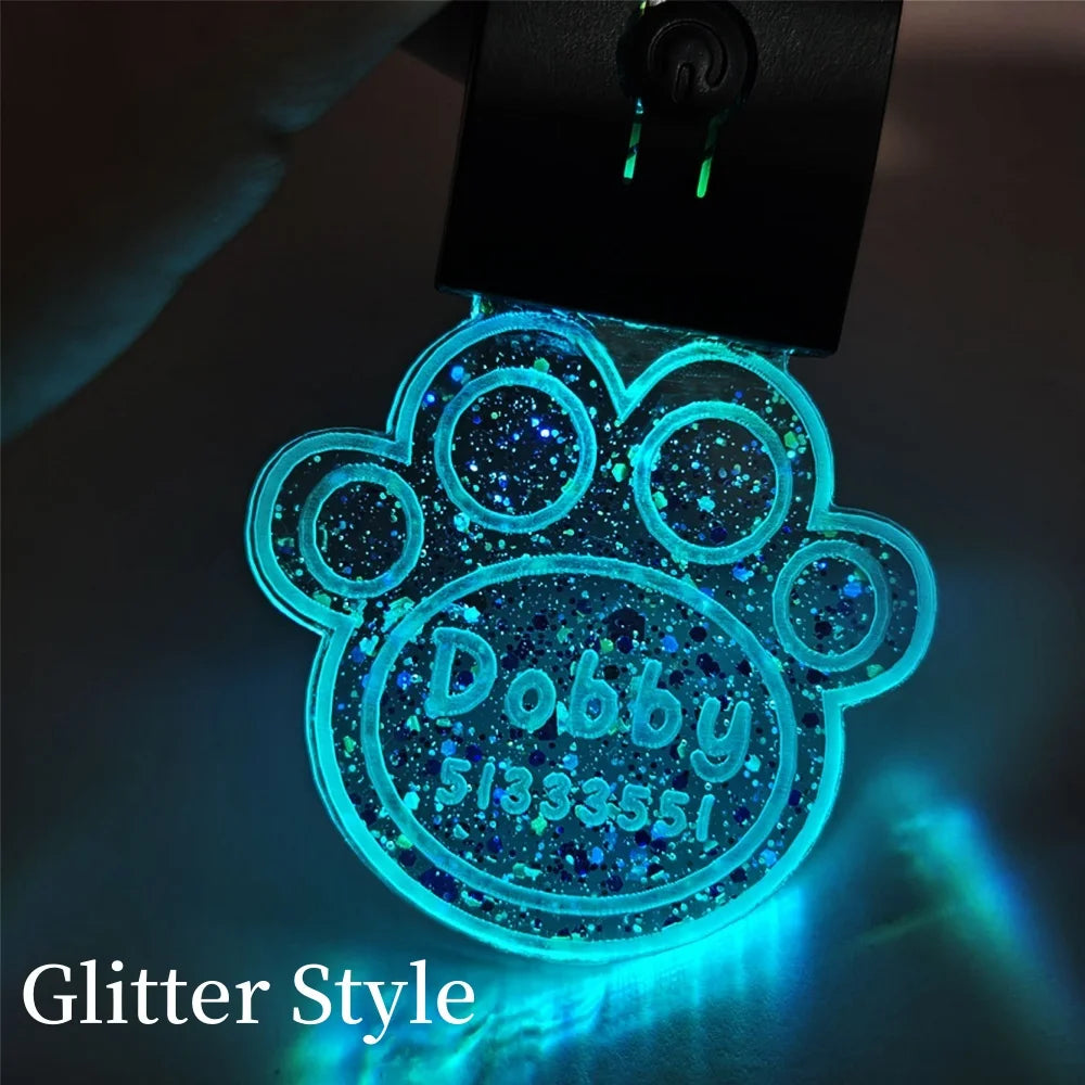 Custom/Engraved LED Light Dog Tag