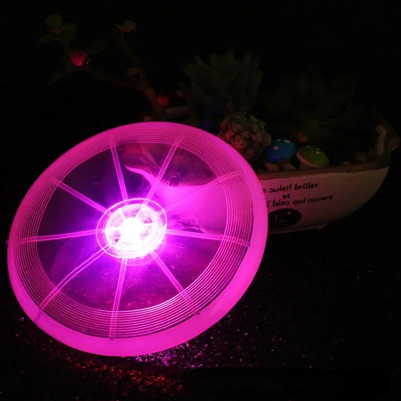 Pet LED luminous flying disk chew toys