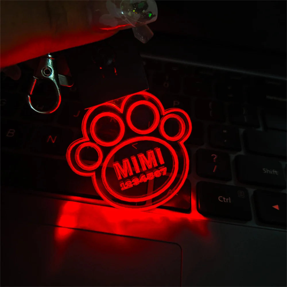 Custom/Engraved LED Light Dog Tag