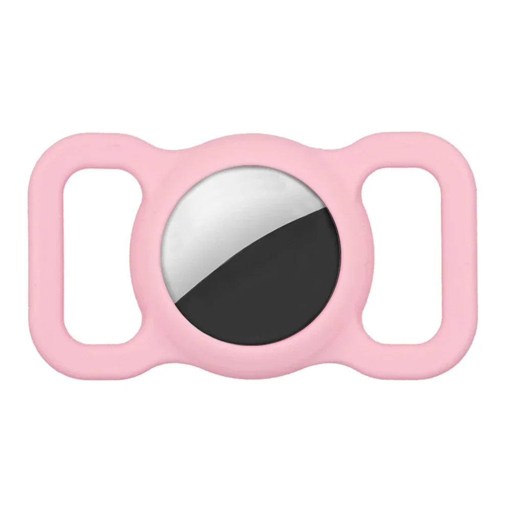 Silicone Airtags Pet Collar Protective Cover Strap Loop Holder