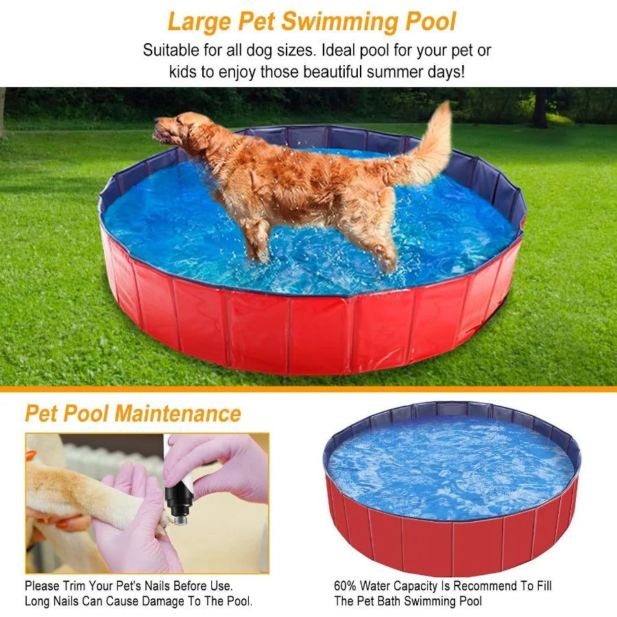 Foldable Pet Swimming Pool PVC Playmat Pools