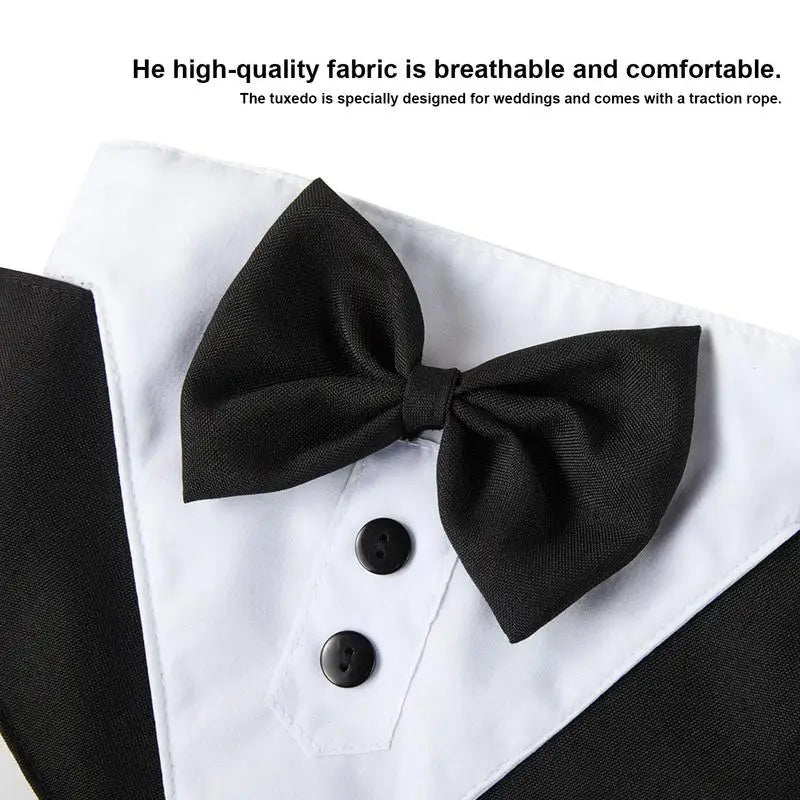 Dogs Tuxedo Bowtie Wedding Party Suit