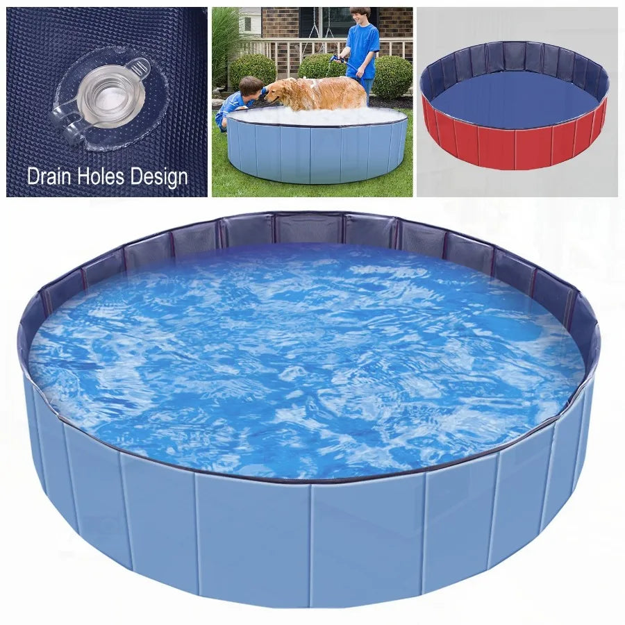Foldable Pet Swimming Pool PVC Playmat Pools