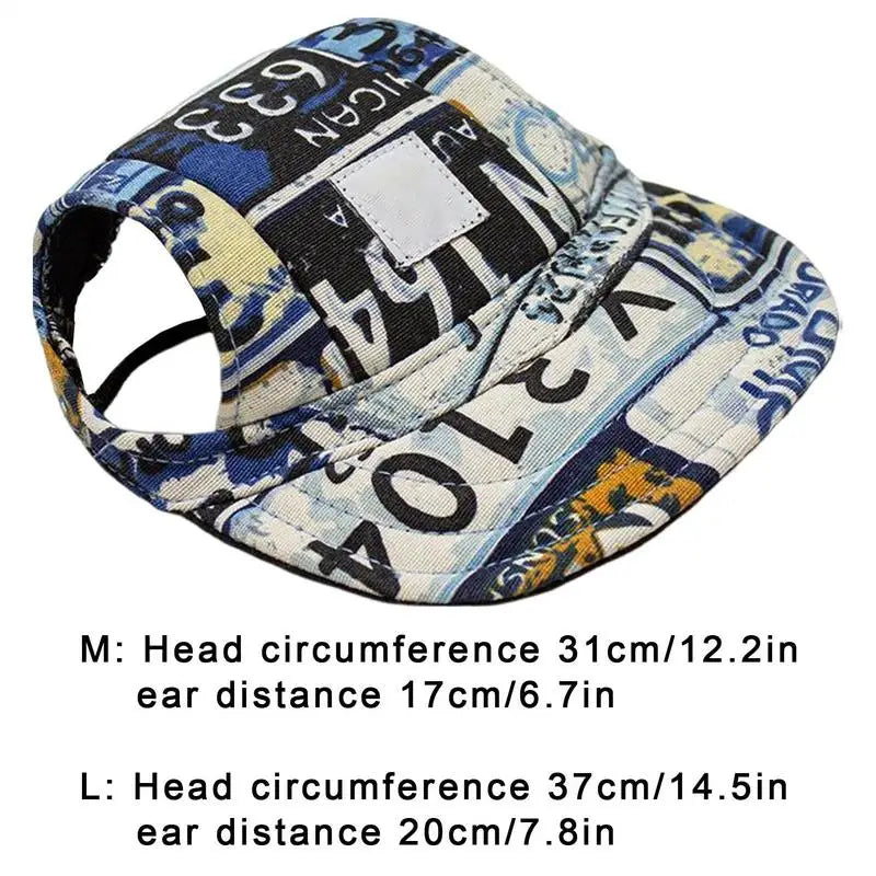 Dog Sun Protection Baseball Hat With Ear Holes Travel