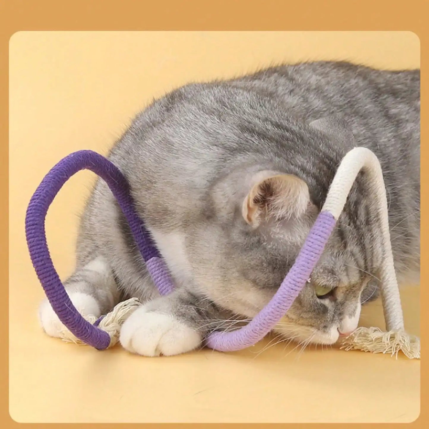 Cat Cotton Rope Chew Toy for Boredom Stimulating