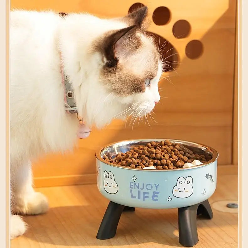 Stainless Steel Elevated Pet Bowl Durable & Hygienic