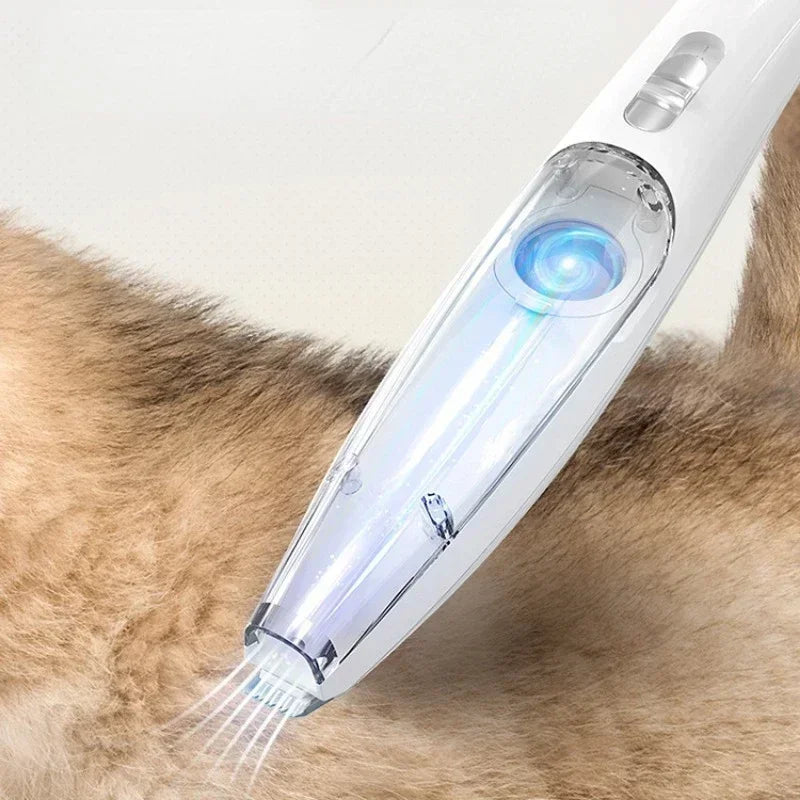 Pet Electric Light Hair Suction, Trimmer Grooming Tool