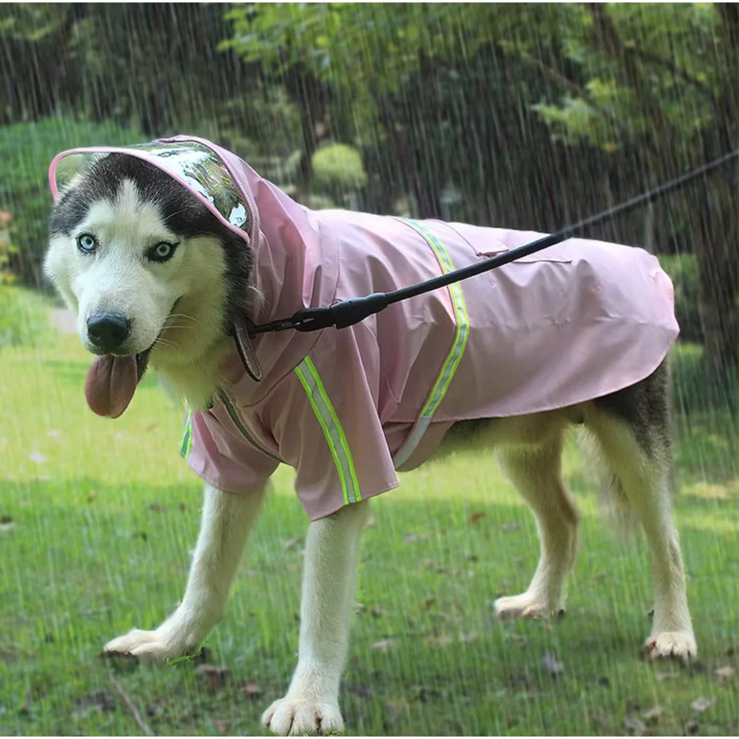 Large Pet Waterproof Apparel 4XL Hoodies Raincoat