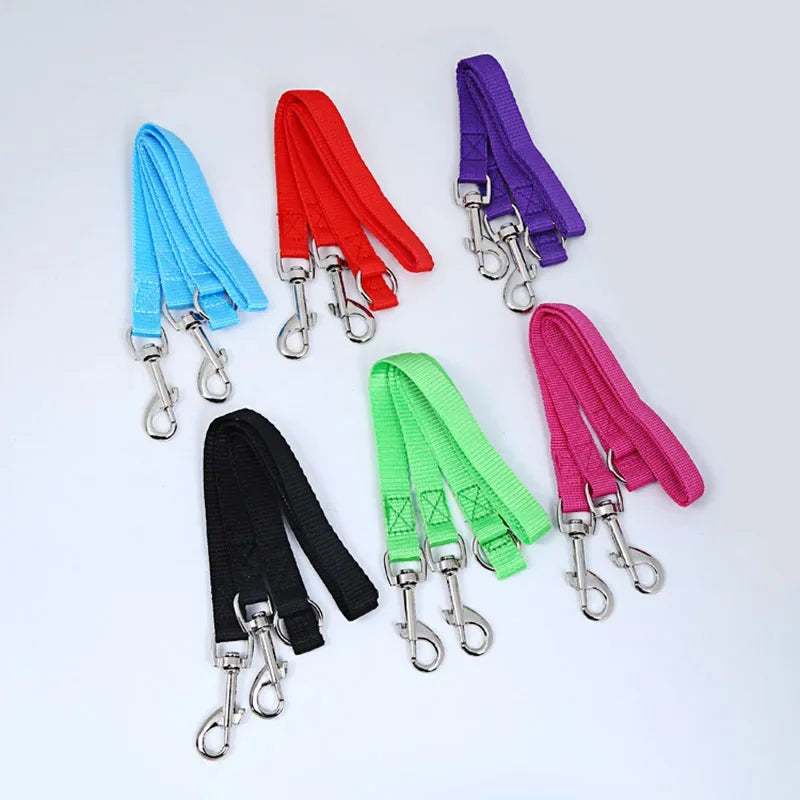 Double Two in One Strong Nylon V Shape Adjustable Pet Leash