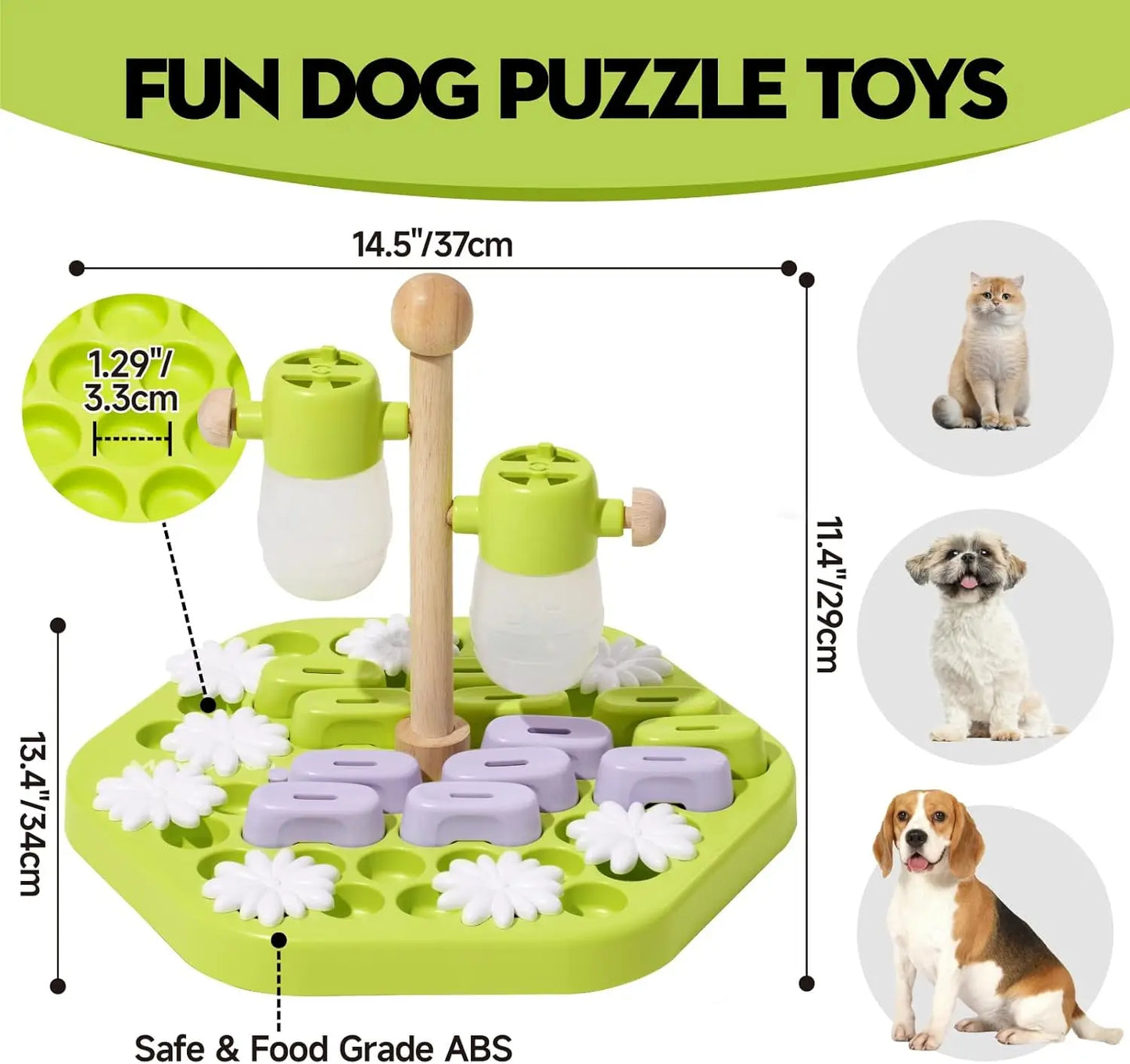Dog Puzzle Enrichment, Training Interactive Toys for All Breeds