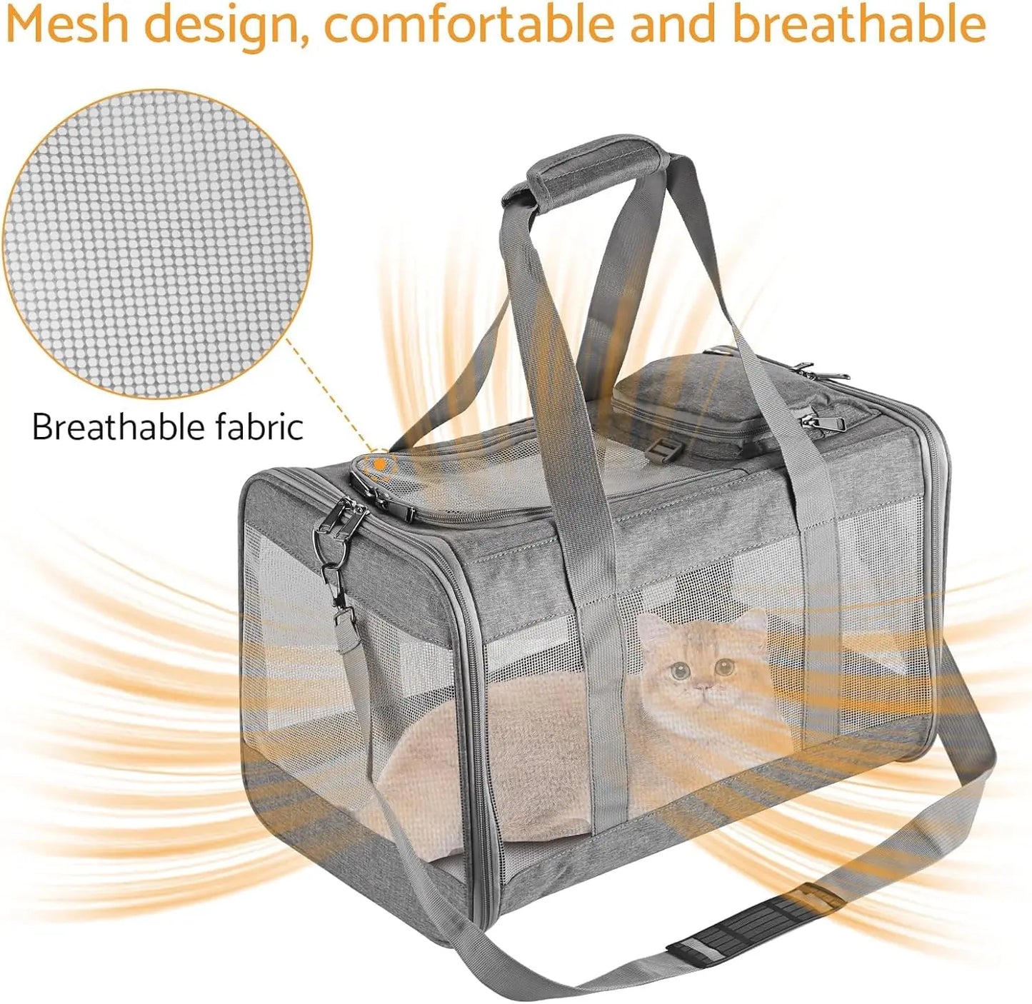 Airline Approved Pet Soft Breathable Carrier