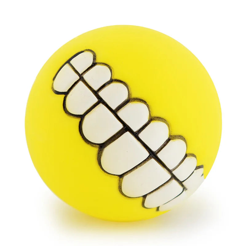 Pet Funny Teeth Squeaky Ball Toy