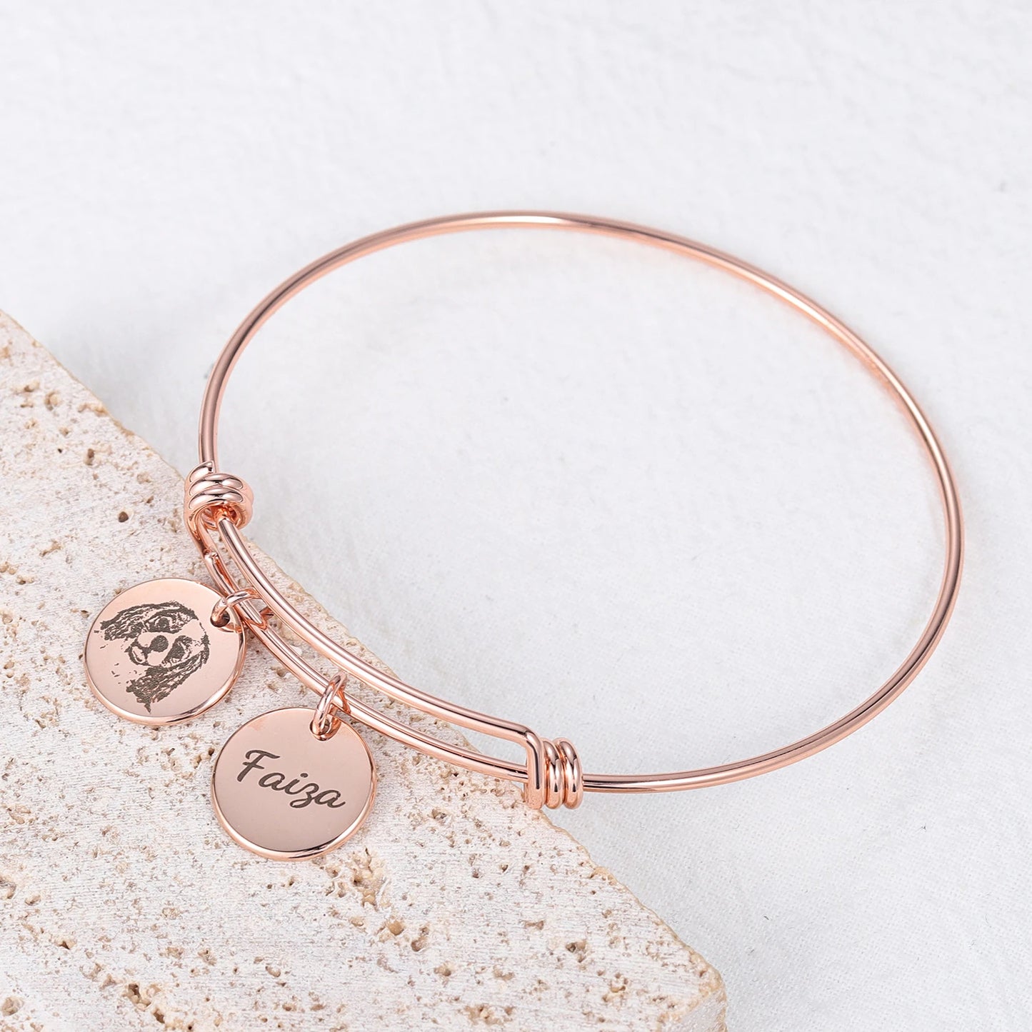 Personalized Pet Breed and name bracelet Charm
