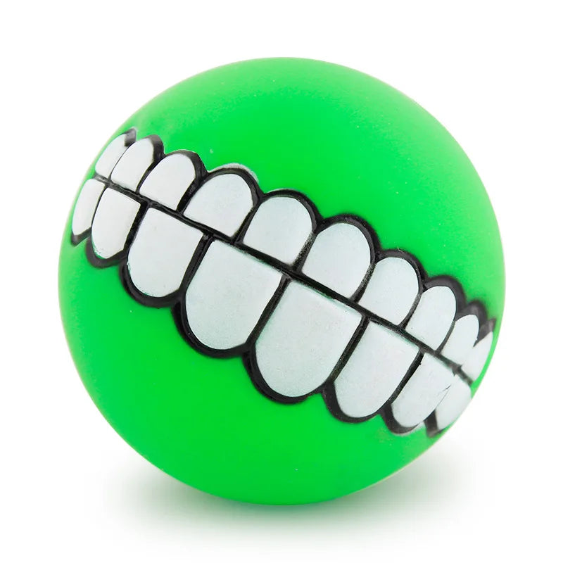 Pet Funny Teeth Squeaky Ball Toy