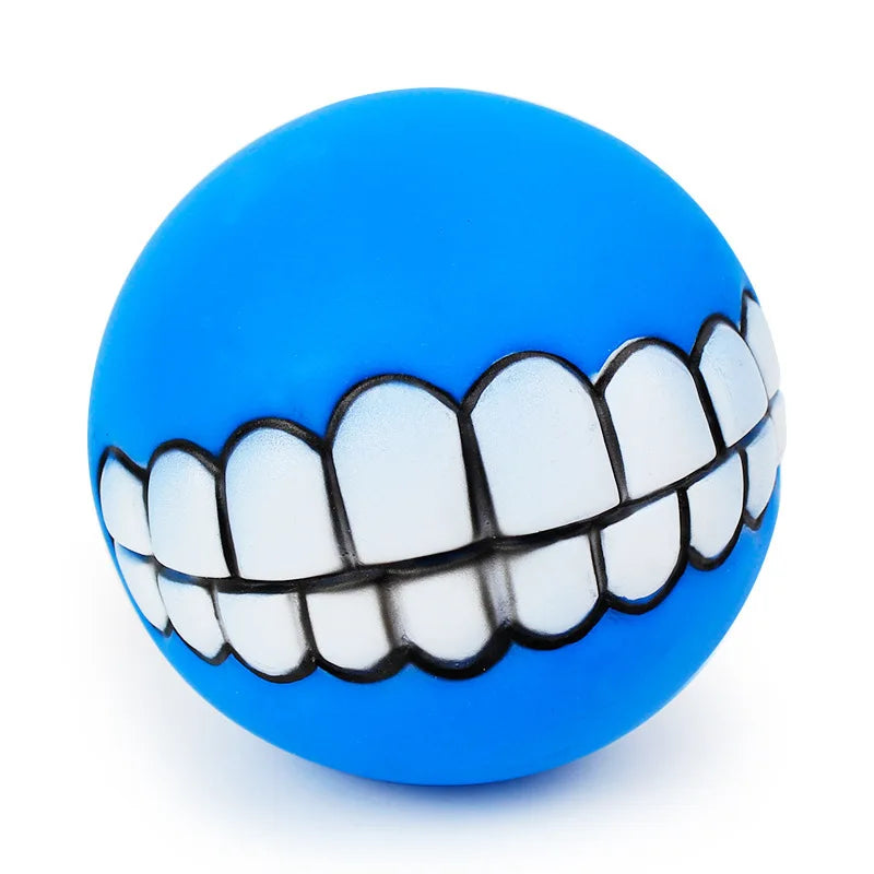 Pet Funny Teeth Squeaky Ball Toy