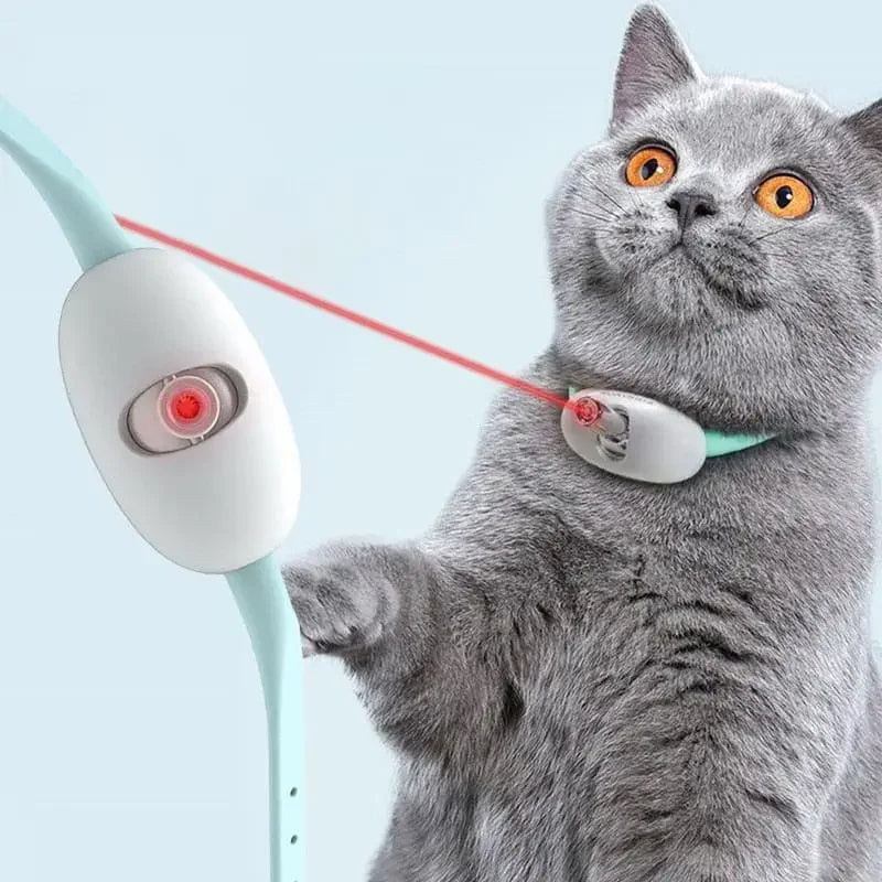 Smart Laser Cats Collar, Adjustable Cat Toys, Interactive Exercise Training