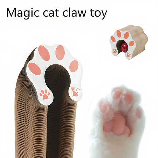 Cat Scratching Board with Bell Toy, Interactive Play & Stress Relief