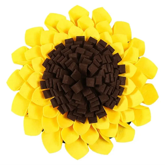 Pet Treat Sniffing Sunflower Snuffle Washable Mat Toy