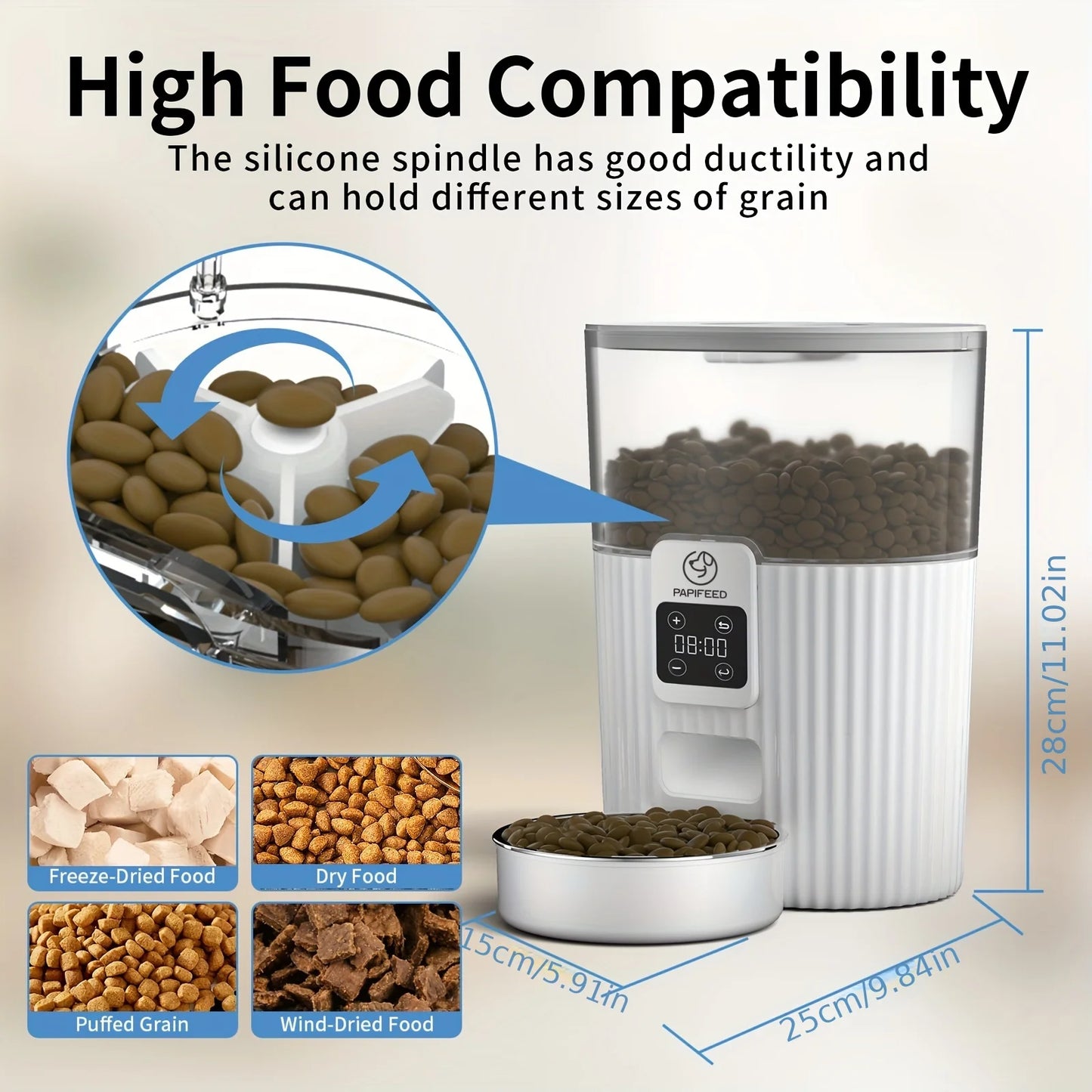 Automatic wifi remote Pet feeder