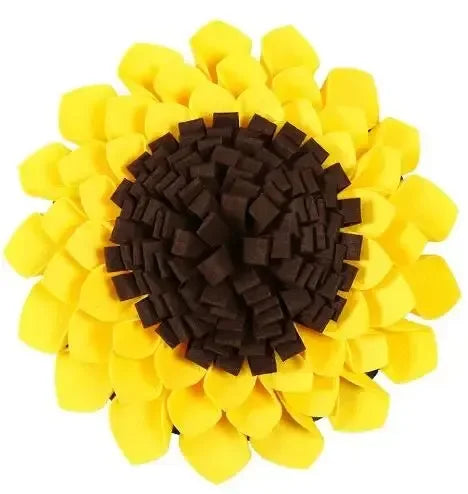 Pet Treat Sniffing Sunflower Snuffle Washable Mat Toy