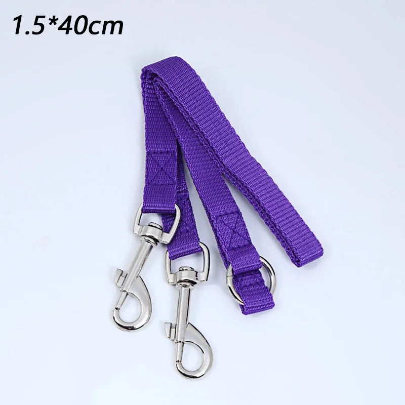 Double Two in One Strong Nylon V Shape Adjustable Pet Leash
