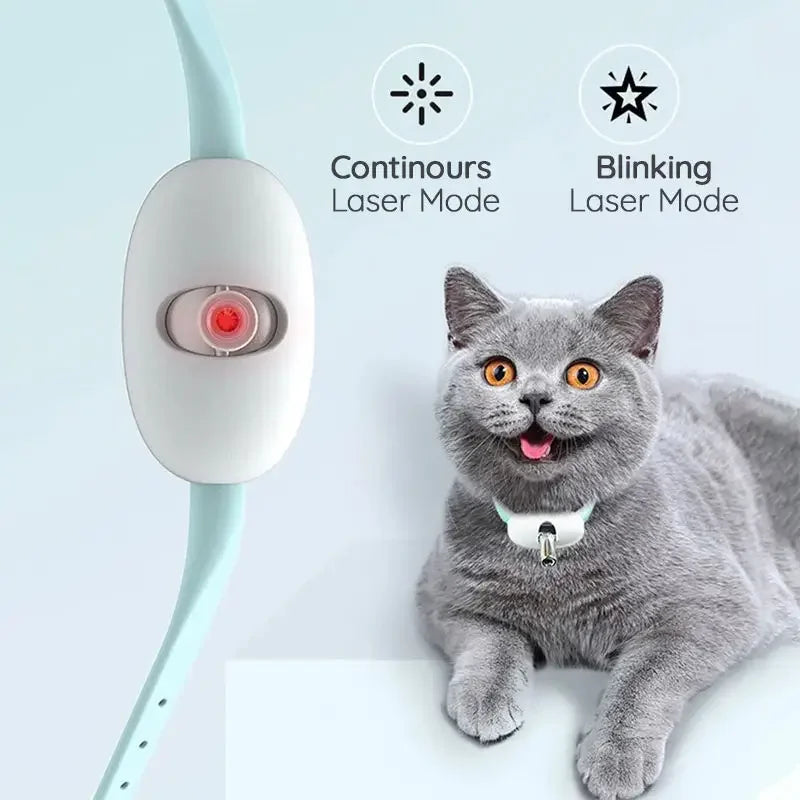 Smart Laser Cats Collar, Adjustable Cat Toys, Interactive Exercise Training