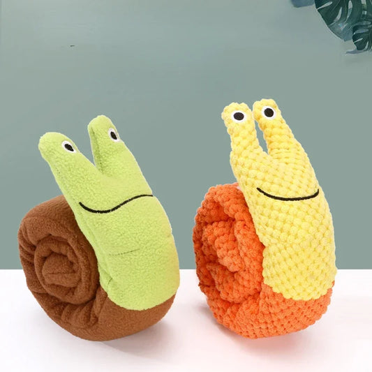 Pet Snail Plush Sniffing Toy