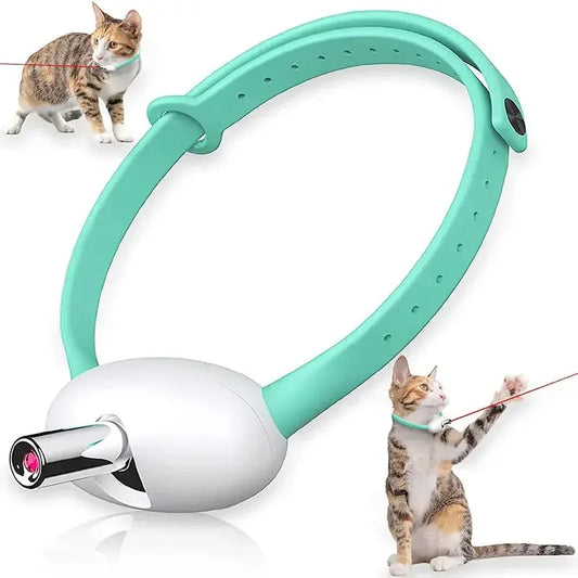 Smart Laser Cats Collar, Adjustable Cat Toys, Interactive Exercise Training