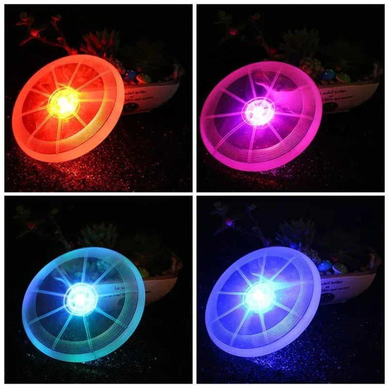 Pet LED luminous flying disk chew toys