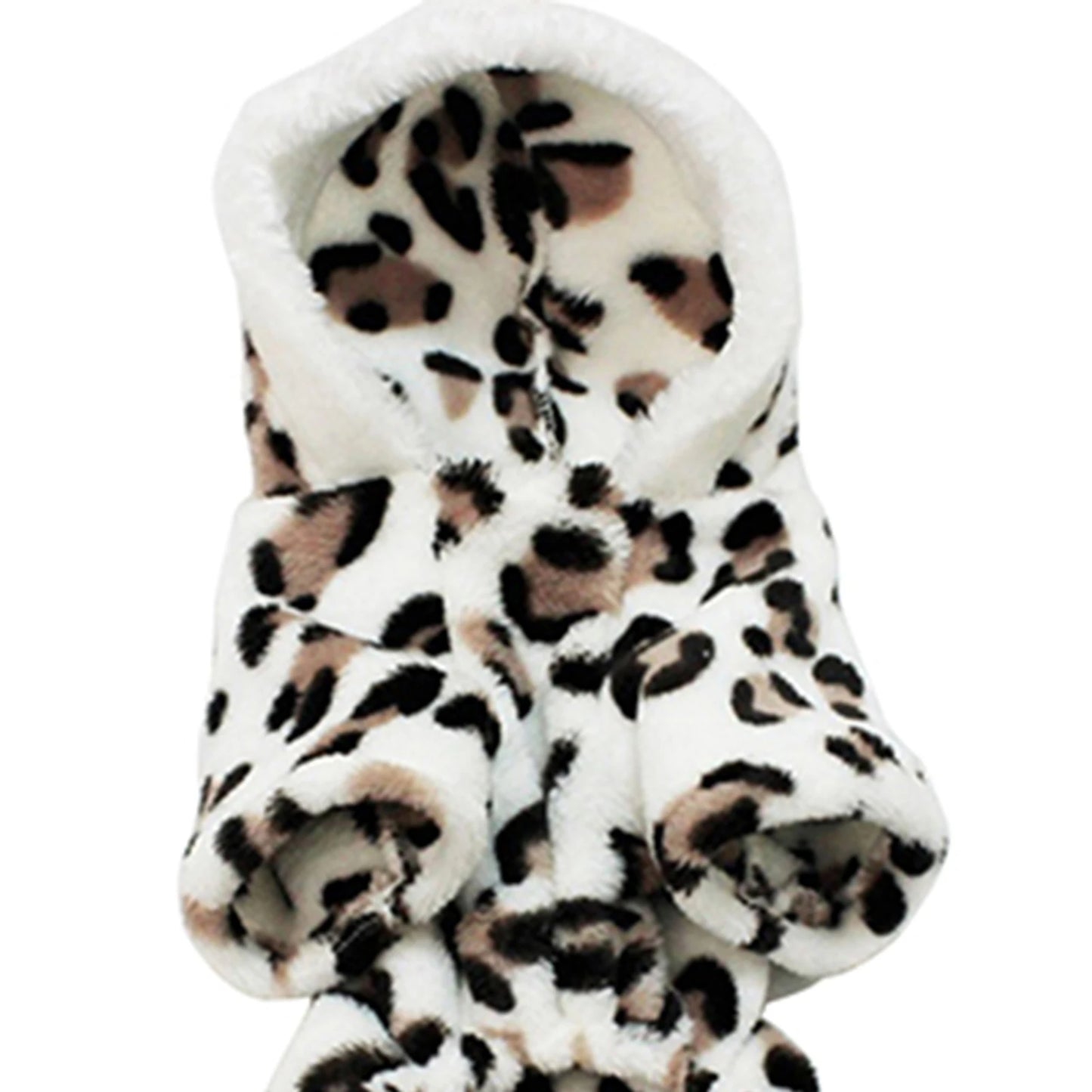 Pet Leopard Hoodie Jumpsuit
