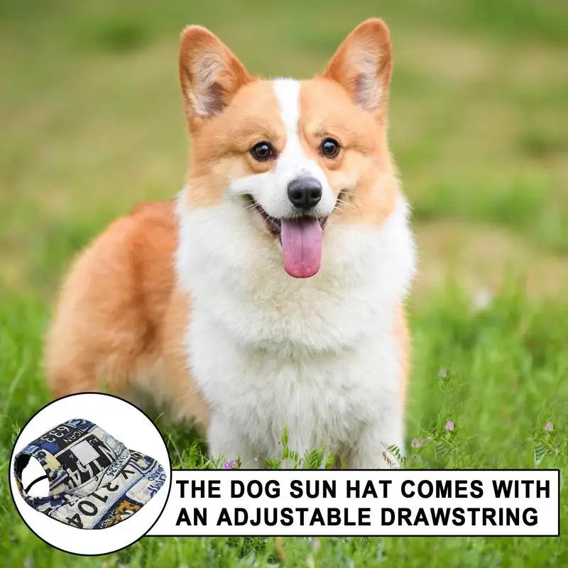 Dog Sun Protection Baseball Hat With Ear Holes Travel