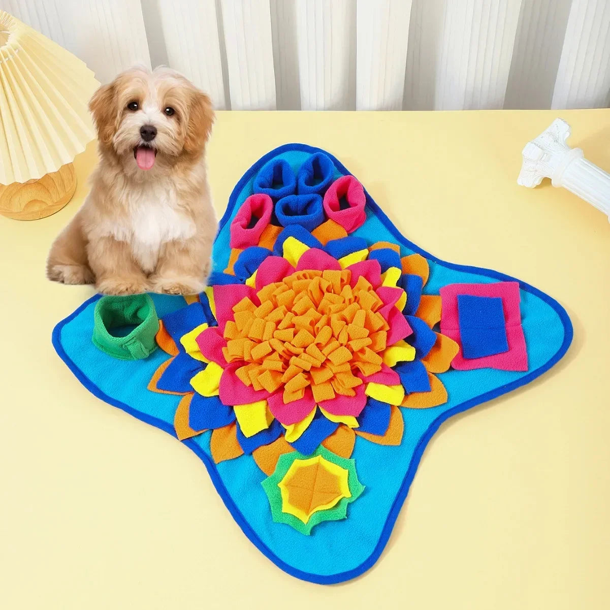 Pet Snuffle Mat Interactive Feed Puzzle, Encourages Natural Foraging Skills