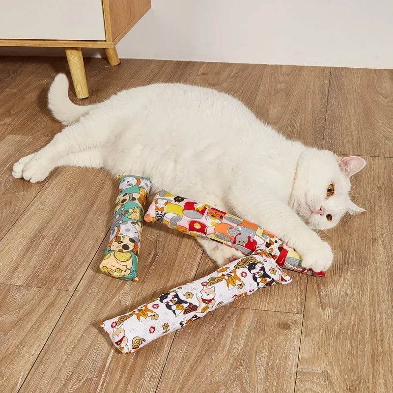 Catnip Filled Kicker Pillow Cat Chew Cartoon Toy