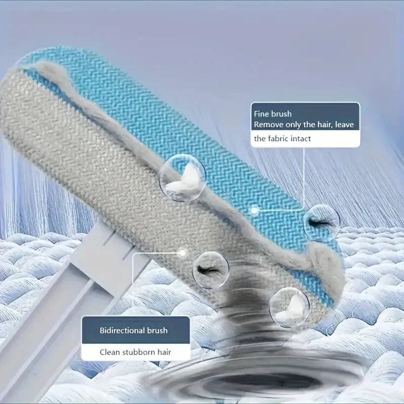 Long-Handle Pet Hair Remover Brush Grooming Cleaning Tool