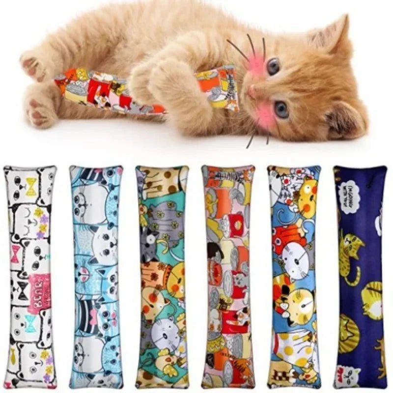 Catnip Filled Kicker Pillow Cat Chew Cartoon Toy