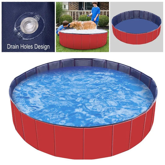 Foldable Pet Swimming Pool PVC Playmat Pools