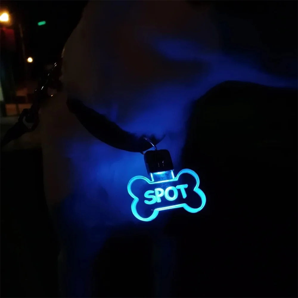 Custom/Engraved LED Light Dog Tag