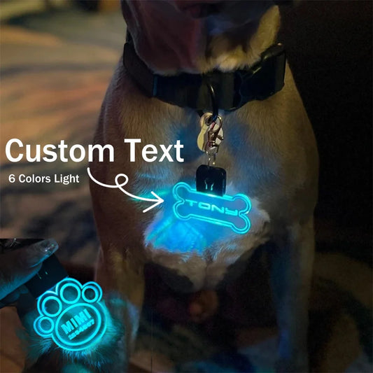 Custom/Engraved LED Light Dog Tag
