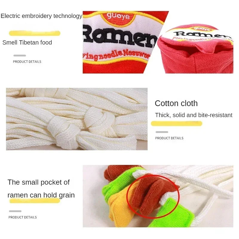 Dogs Snuffle Training Ramen Noodle Toys