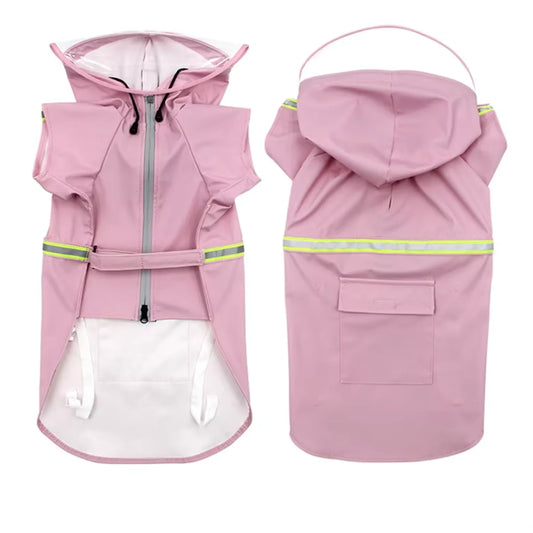 Large Pet Waterproof Apparel 4XL Hoodies Raincoat