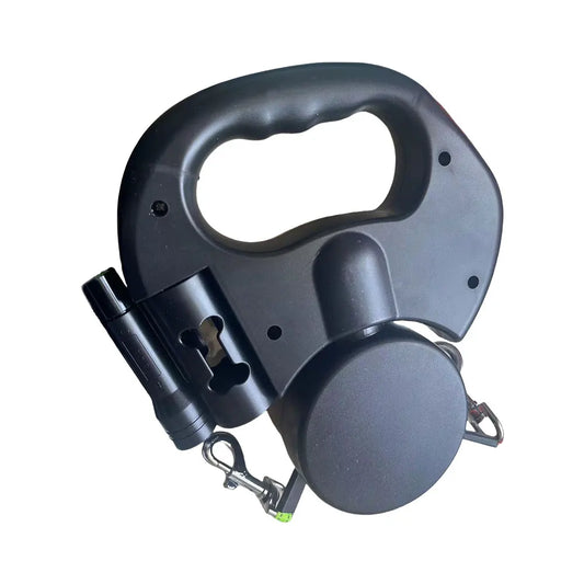 Double Headed 360 Degree Swivel with LED Light Retractable Pet Leash