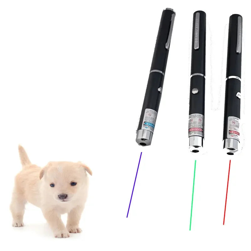 3pcs/lot red green purple Cat Laser Pointer Keychain LED