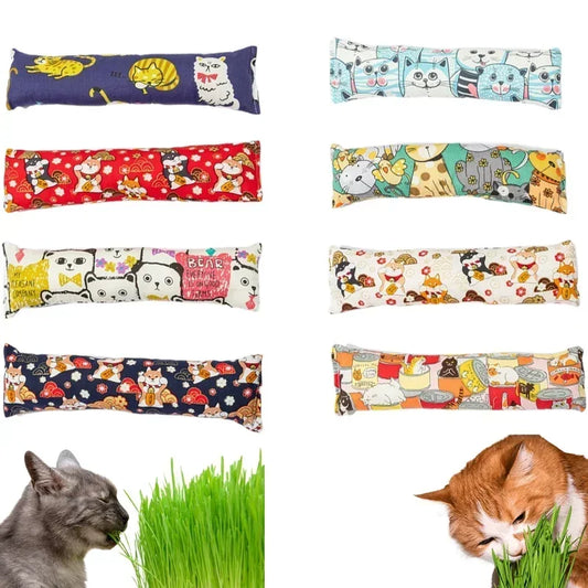 Catnip Filled Kicker Pillow Cat Chew Cartoon Toy