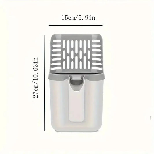Cat Litter Box Scooper with Waste Bag Holder