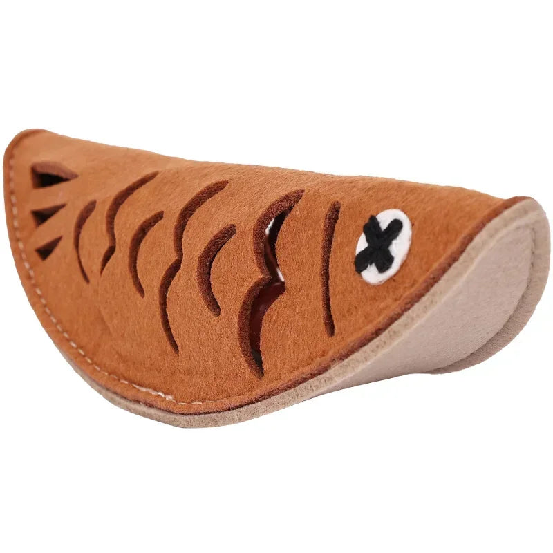 Funny Fish Shape Food Toy Puzzle For Dogs Cats