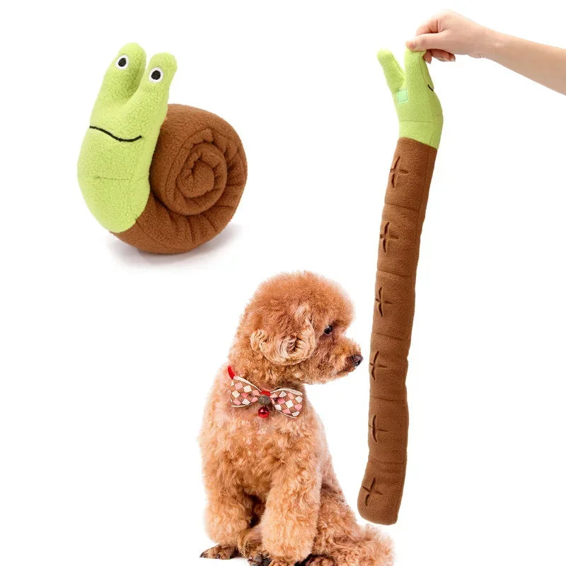 Pet Snail Plush Sniffing Toy