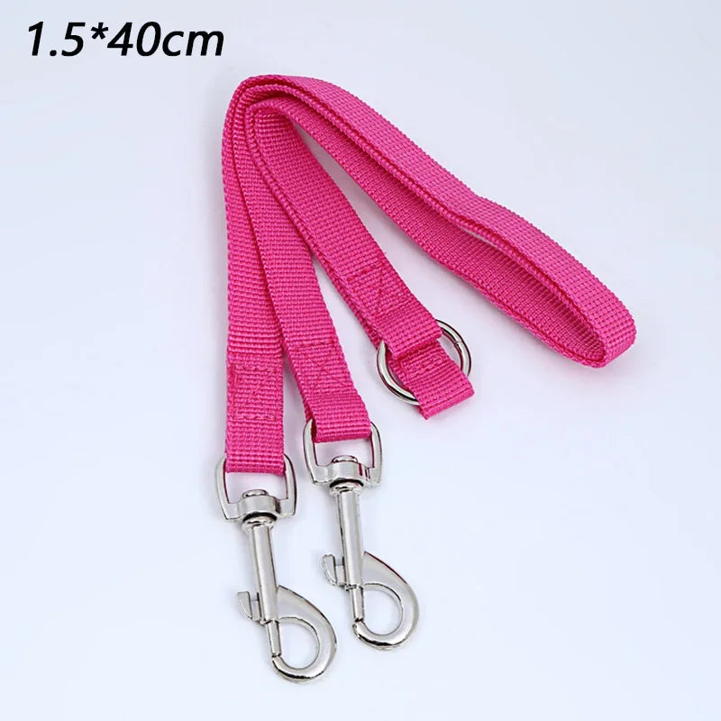 Double Two in One Strong Nylon V Shape Adjustable Pet Leash