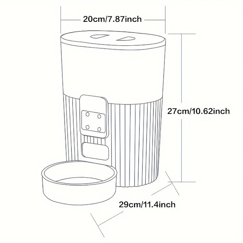 Automatic wifi remote Pet feeder